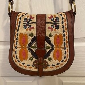 Fossil Saddle Bag